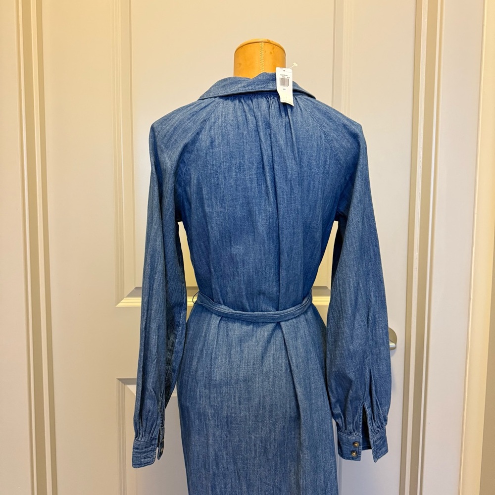 OLD NAVY Blue Denim Button-Up Dress - Picture 4 of 5